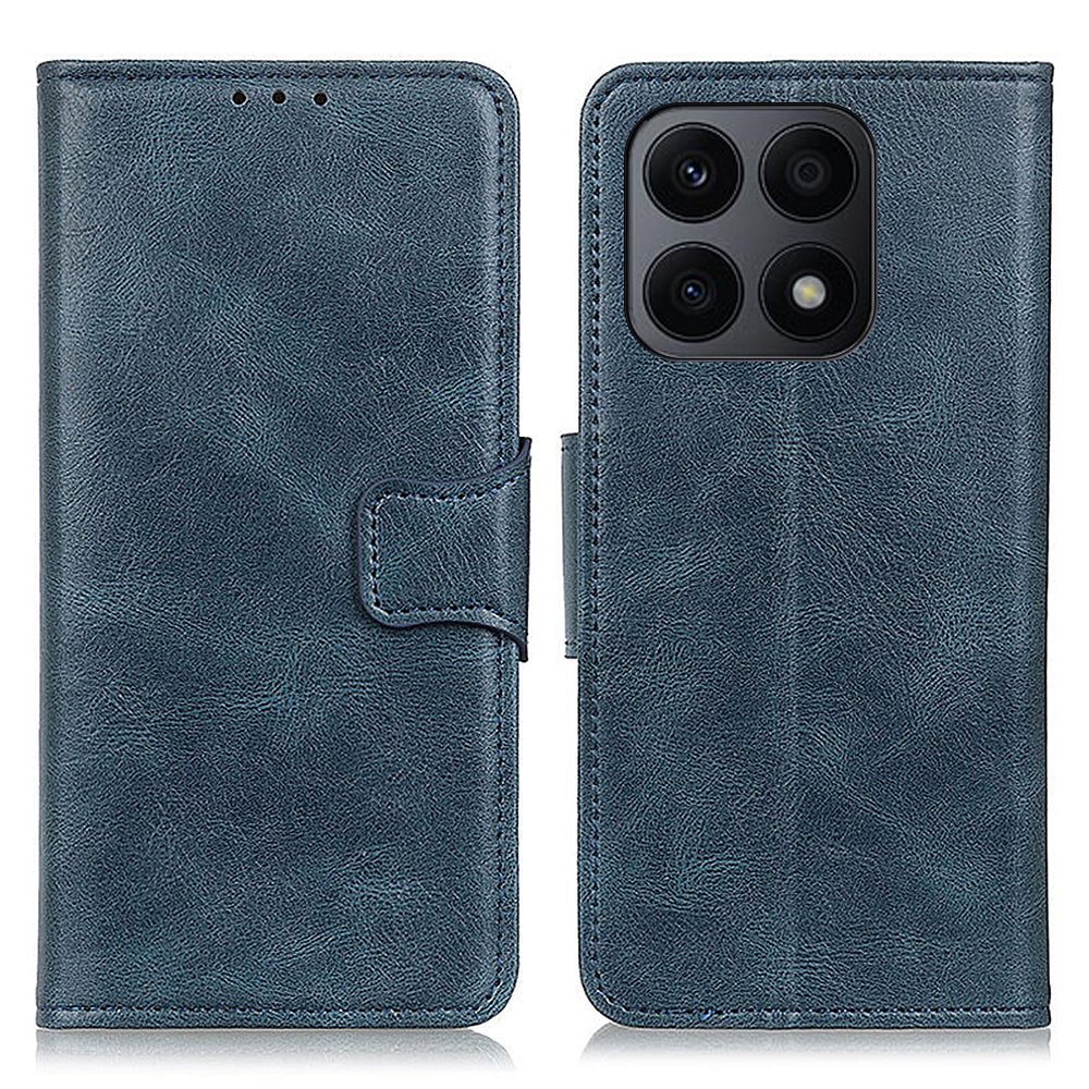 For Honor X8a 4G Shockproof Phone Case Crazy Horse Texture PU Leather Wallet Folding Stand Cover For Honor X8a 4G Shockproof Phone Case Crazy Horse Texture PU Leather Wallet Folding Stand Cover